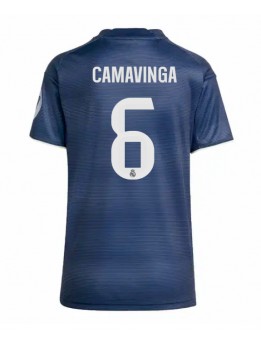 Real Madrid Eduardo Camavinga #6 Replika Borta Kläder Dam 2025-26 Kortärmad